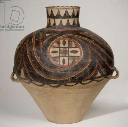 Painted pot (hu), Majiayao Culture (formerly attributed to Yangshao Culture), Banshan Phase, 2650-2350 BC (pottery)